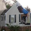 Garage Storm Damage Repair Before Pic in Midlothian, VA