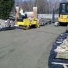 Paver Driveway Entrance Compacting Sub Base During Pic  Genito Rd, Midlothian, VA