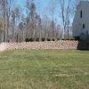 Retaining Wall Install Completion Pic in Powhatan, VA