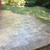 Stamped Patio Gray with Hint of Brown and Stamped Border